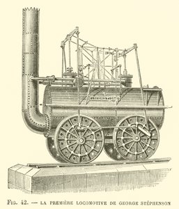 The First Locomotive by George Stephenson