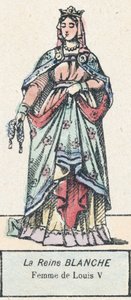 Queen Blanche, Wife of Louis V by French School