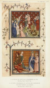 La Reine De Portugal Condamnee Au Feu, Le Pape, L