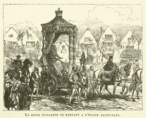 Queen Elizabeth Going to St. Paul