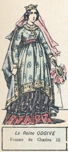 Queen Odgive, Wife of Charles III by French School