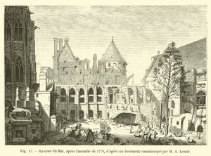 The Court of May, after the fire of 1776, after a document communicated by M A Lenoir