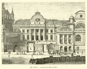 The Cour du Mai in 1860 by French School