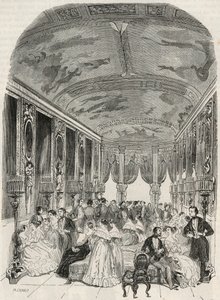 The gallery called Lebrun, serving as a chat room during the ball - Hotel Lambert on the Ile Saint Louis, 2 rue Saint Louis en l
