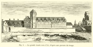 The Great Stable circa 1720; after an Engraving of the Time
