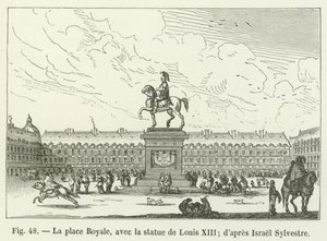Place Royale, with the Statue of Louis XIII; after Israel Sylvestre by French School