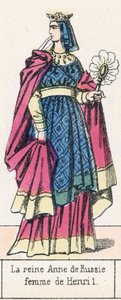 Queen Anne of Russia, wife of Henry I by French School