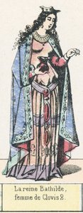 Queen Bathilde, Wife of Clovis II by French School