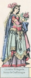 Queen Hildegarde, Wife of Charlemagne by French School