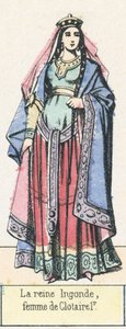 Queen Ingonde, Wife of Clotaire I by French School