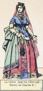 Queen Jeanne of Evreux, Wife of Charles IV by French School