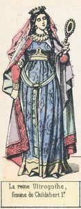 Queen Ultrogothe, Wife of Childebert I by French School
