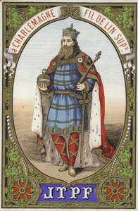 Label for Charlemagne thread by French School