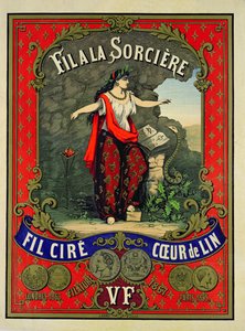 Label for Fil a la Sorciere brand of sewing thread
