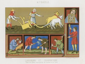 Labourers and Carpenters by French School