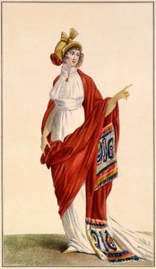 Ladies Grecian Style Evening Dress, 1789