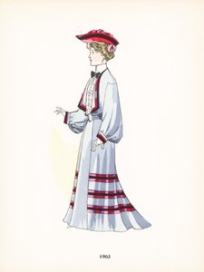 Ladies fashion, 1903 by French School