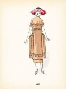 Ladies fashion, 1920 by French School