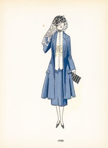 Ladies fashion, 1920 by French School