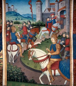 Lancelot Arriving in a French Village