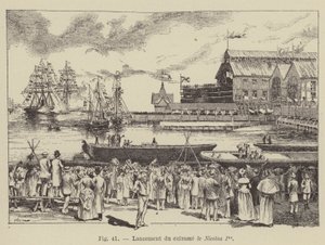 Launching of the Armored Ship Nicholas I by French School