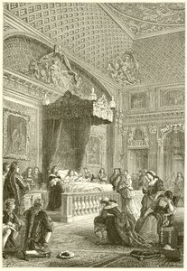 Last Moments of King Louis XIV by French School