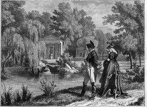 Last stay of Napoleon at the Malmaison Palace - last visit of Napoleon and Queen Hortense to La Malmaison, June 1815. in Histoire de l