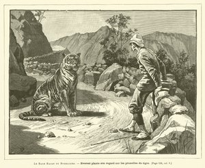 The Bagh Rajah of Bogelcund (engraving)