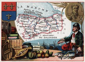 Le Calvados (14) Basse Normandy (Lower Normandy), France. Portrait of Jules Sebastien Cesar Dumont d