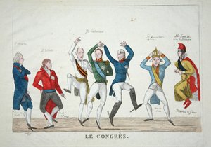 Le Congres, pub. 1814 by French School