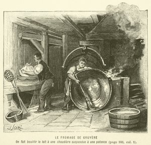 Gruyere Cheese (engraving)