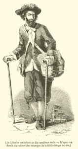 The Traveling Bookseller in the seventeenth century by French School