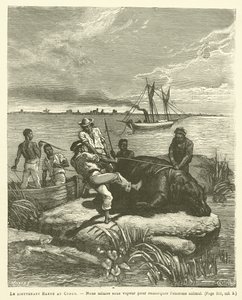 Lieutenant Harou in the Congo by French School