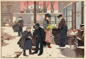 The Chestnut Seller by French School