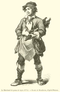 The Rabbit Skin Merchant by French School