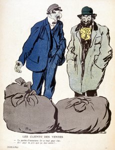 Le Mont-de-Piété: Customers, Sales - in The Plate with Butter of 03/06/1905 by French School