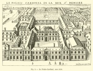 The Palais-Cardinal, Around 1638 by French School