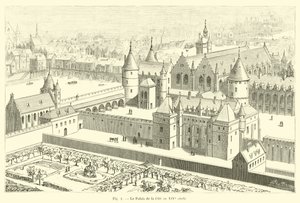 The Palace of the City in the 14th century by French School
