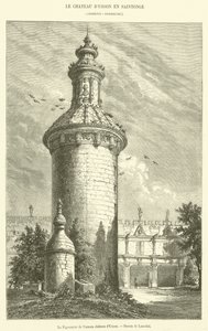 The Pigeon House of the Old Castle of Usson (engraving) by French School