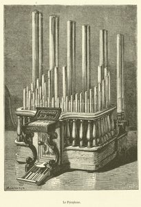 The Pyrophone (engraving) by French School