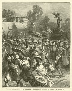 The Kingdom of Waters (engraving) by French School
