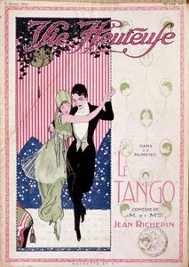 Le Tango, Comedy by Mr. and Mrs. Jean Richepin - in "Happy Life" of 05/01/1914 by French School
