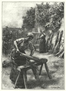 The Flax Breaking by French School