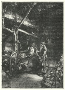The Weaver by French School