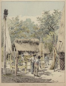 The Village Canaque at the Esplanade des Invalides by French School