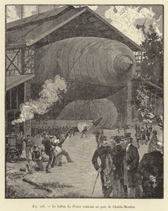 The Balloon La France Returning to the Park of Chalais-Meudon by French School
