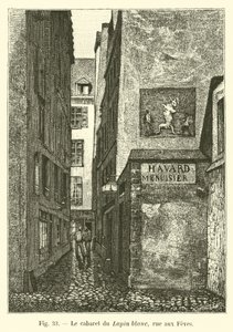 The White Rabbit Tavern, Rue aux Feves by French School