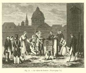 The dog of the Louvre by French School