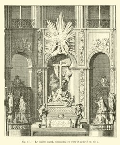 The High Altar, Begun in 1699 and Completed in 1714 by French School