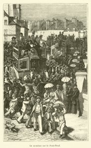 The Parade on the Pont-Neuf by French School
